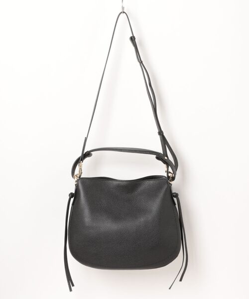 LORISTELLA(ロリステッラ)の「【LORISTELLA】シュリンクレザーハンドバッグ(Q56386)(ハンドバッグ・レディース・ブラック/ダークブラウン・ALL)」の3枚目の写真