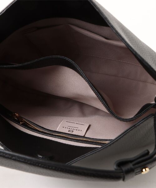 LORISTELLA(ロリステッラ)の「【LORISTELLA】シュリンクレザーハンドバッグ(Q56386)(ハンドバッグ・レディース・ブラック/ダークブラウン・ALL)」の5枚目の写真