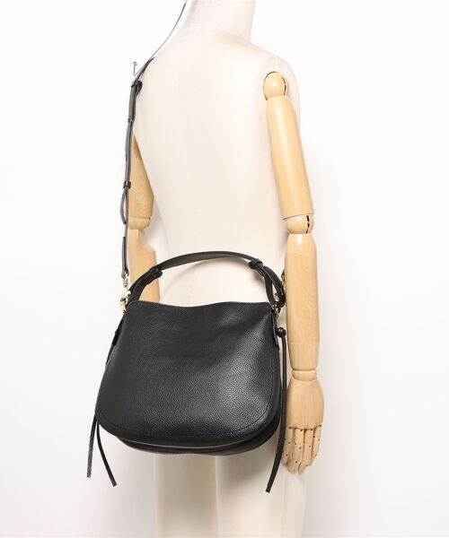 LORISTELLA(ロリステッラ)の「【LORISTELLA】シュリンクレザーハンドバッグ(Q56386)(ハンドバッグ・レディース・ブラック/ダークブラウン・ALL)」の6枚目の写真
