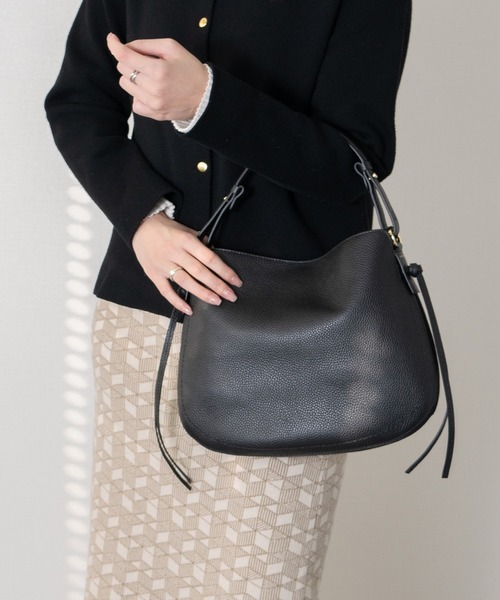 LORISTELLA　ハンドバッグ LORISTELLA】シュリンクレザーハンドバッグ(Q56386)（ハンドバッグ