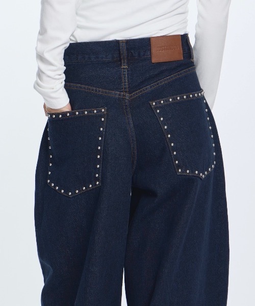 JUST A NOON スタッズデザインデニムパンツ スタッズデザインデニムパンツ（デニムパンツ）｜JUST A NOON