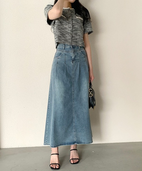 by LEGNA(バイレグナ)の「ツイードクロップド半袖ジャケット(その他アウター・レディース・ブラック/ホワイト・FREE)」の11枚目の写真