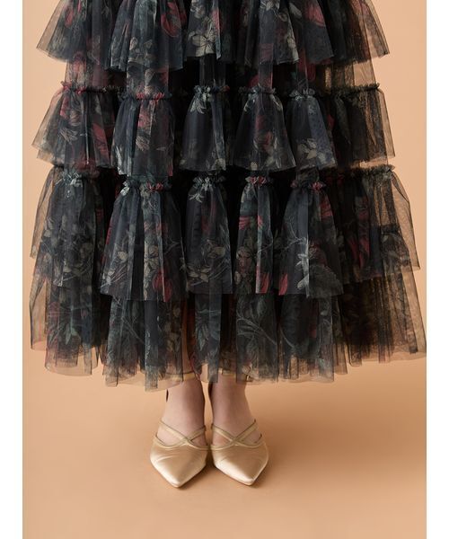 セール】ボタニカルチュールティアードドレス（ドレス）｜LILY BROWN