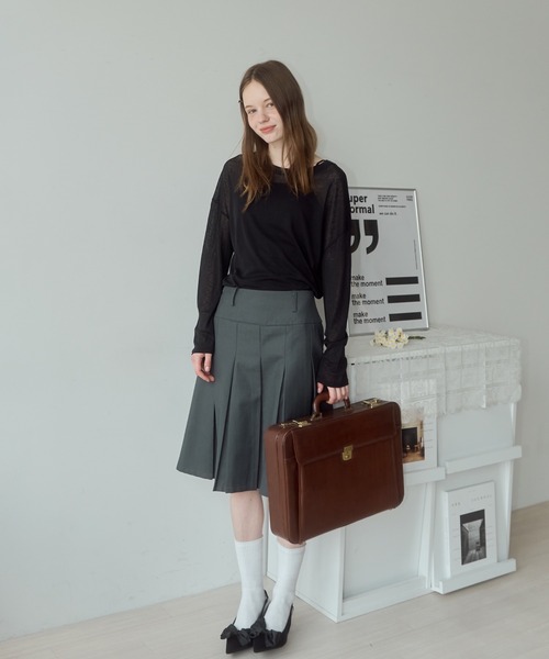 Birthday room(バースデイルーム)の「シアーカラートップス / sheer color tops(Tシャツ/カットソー・レディース・ブラック/ライトブルー/イエロー/ピンク・FREE)」の17枚目の写真