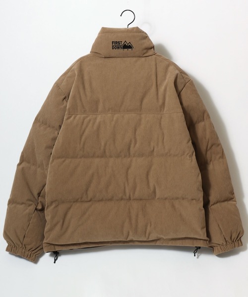 FIRST DOWN（ファーストダウン）の「FIRST DOWN/ファーストダウン CORDUROY BUBBLE DOWN JACKET/コーデュロイバブルダウンジャケット/2WAYリバーシブル/レディース メンズ（ダウンジャケット/コート・メンズ・ブラウン/ベージュ・M/L/XL）」の6枚目の写真