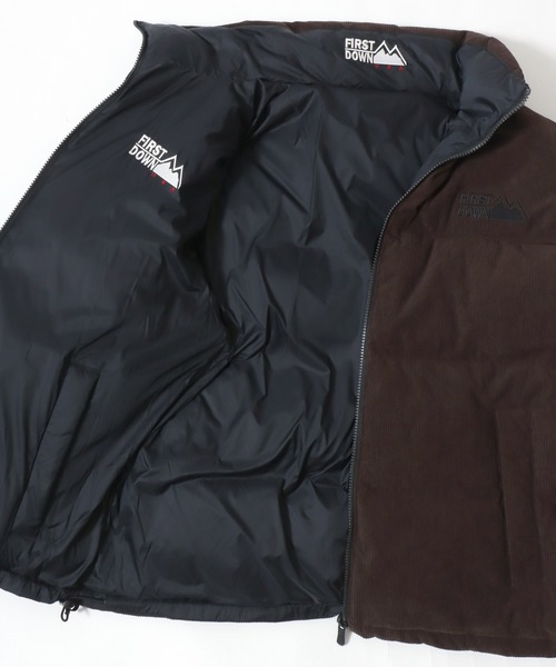 FIRST DOWN（ファーストダウン）の「FIRST DOWN/ファーストダウン CORDUROY BUBBLE DOWN JACKET/コーデュロイバブルダウンジャケット/2WAYリバーシブル/レディース メンズ（ダウンジャケット/コート・メンズ・ブラウン/ベージュ・M/L/XL）」の21枚目の写真