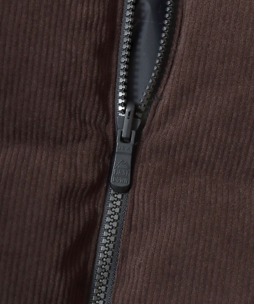 FIRST DOWN（ファーストダウン）の「FIRST DOWN/ファーストダウン CORDUROY BUBBLE DOWN JACKET/コーデュロイバブルダウンジャケット/2WAYリバーシブル/レディース メンズ（ダウンジャケット/コート・メンズ・ブラウン/ベージュ・M/L/XL）」の14枚目の写真