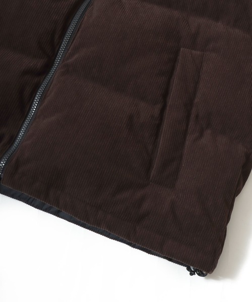 FIRST DOWN（ファーストダウン）の「FIRST DOWN/ファーストダウン CORDUROY BUBBLE DOWN JACKET/コーデュロイバブルダウンジャケット/2WAYリバーシブル/レディース メンズ（ダウンジャケット/コート・メンズ・ブラウン/ベージュ・M/L/XL）」の18枚目の写真
