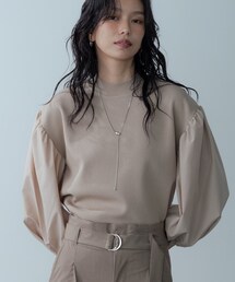 GALLEST | 【再入荷】ファブリックフォルムスリーブニット(ニット/セーター)
