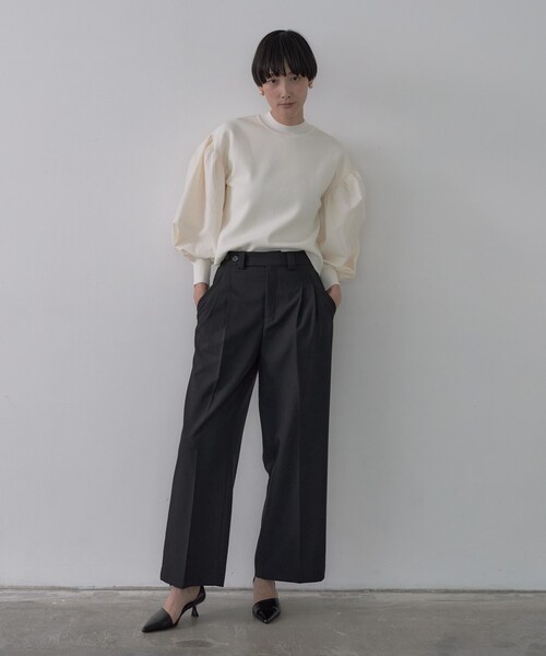 GALLEST（ギャレスト）の「【再入荷】ファブリックフォルムスリーブニット（ニット/セーター・レディース・ベージュ/オフホワイト/ブラック・38/34）」の10枚目の写真