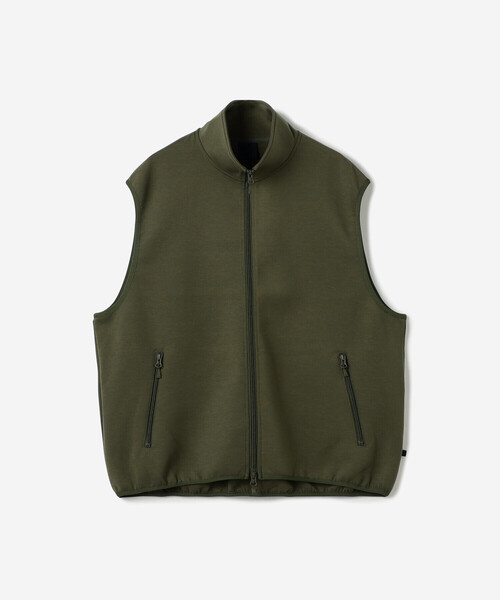DAIWA PIER39（ダイワピア39）の「DAIWA PIER39 | TECH SCUBA KNIT STAND COLLAR VEST MEN（ベスト・メンズ・オリーブ/チャコール・S/M/L）」の2枚目の写真