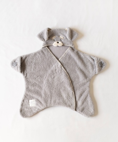 mocmof（モクモフ）の「アニマル ベビー おくるみ（おくるみ・キッズ・グリーン系その他5/グレー系その他/アイボリー/ピンク系その他/ベージュ・S size/M size）」の3枚目の写真