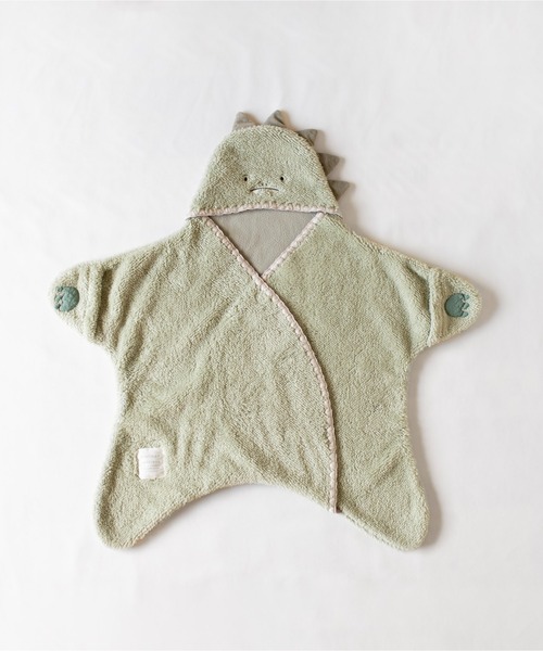 mocmof（モクモフ）の「アニマル ベビー おくるみ（おくるみ・キッズ・グリーン系その他5/グレー系その他/アイボリー/ピンク系その他/ベージュ・S size/M size）」の5枚目の写真