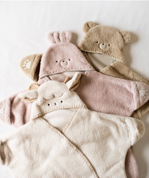 mocmof（モクモフ）の「アニマル ベビー おくるみ（おくるみ・キッズ・グリーン系その他5/グレー系その他/アイボリー/ピンク系その他/ベージュ・S size/M size）」の8枚目の写真