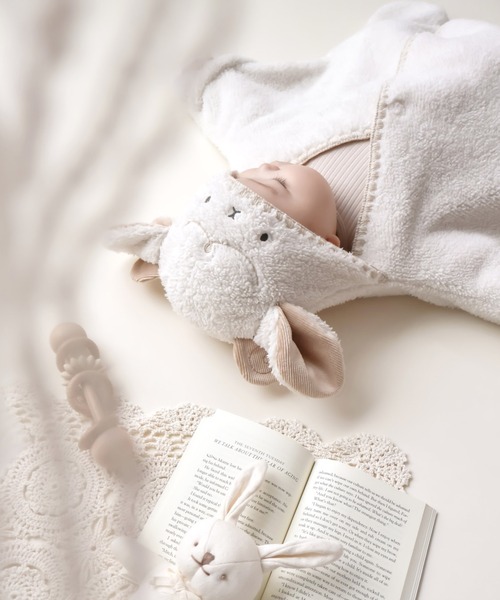 mocmof（モクモフ）の「アニマル ベビー おくるみ（おくるみ・キッズ・グリーン系その他5/グレー系その他/アイボリー/ピンク系その他/ベージュ・S size/M size）」の18枚目の写真