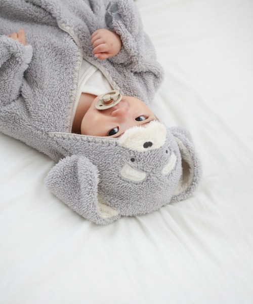 mocmof（モクモフ）の「アニマル ベビー おくるみ（おくるみ・キッズ・グリーン系その他5/グレー系その他/アイボリー/ピンク系その他/ベージュ・S size/M size）」の21枚目の写真