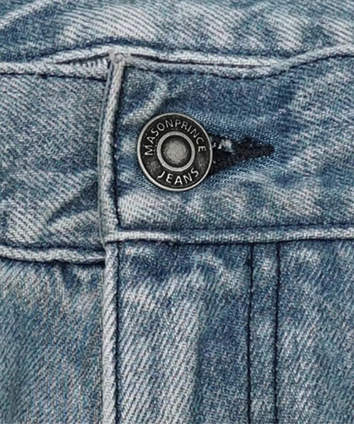 ルーズフィット ダブルニー ダメージ加工 デニムパンツ NZK6243