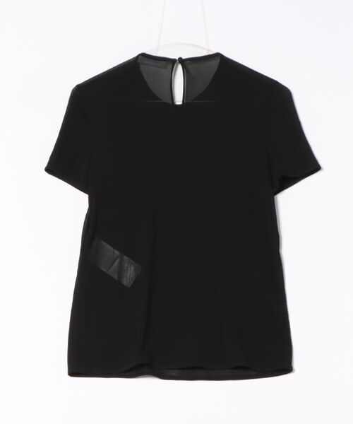 JIL SANDER(ジルサンダー)の「JIL SANDER-women TOP CN SS W/ROUCHES(Tシャツ/カットソー・レディース・ブラック・32/34)」の7枚目の写真