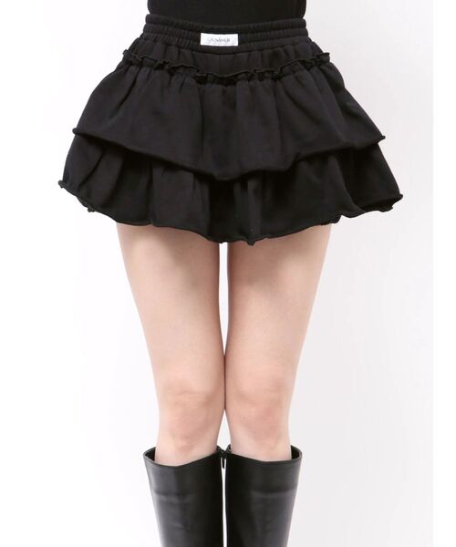 CALNAMUR（カルナムール）の「ラベルデザインスカパン（その他パンツ・レディース・ピンク/グレー/ブラック・FREE）」の7枚目の写真