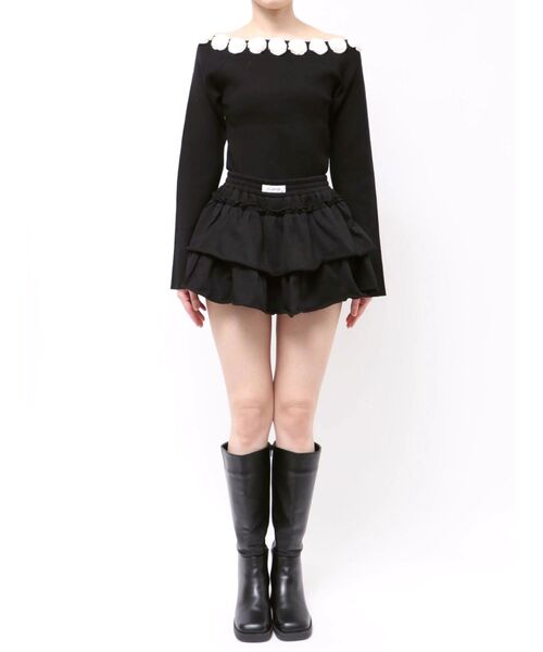 CALNAMUR（カルナムール）の「ラベルデザインスカパン（その他パンツ・レディース・ピンク/グレー/ブラック・FREE）」の15枚目の写真