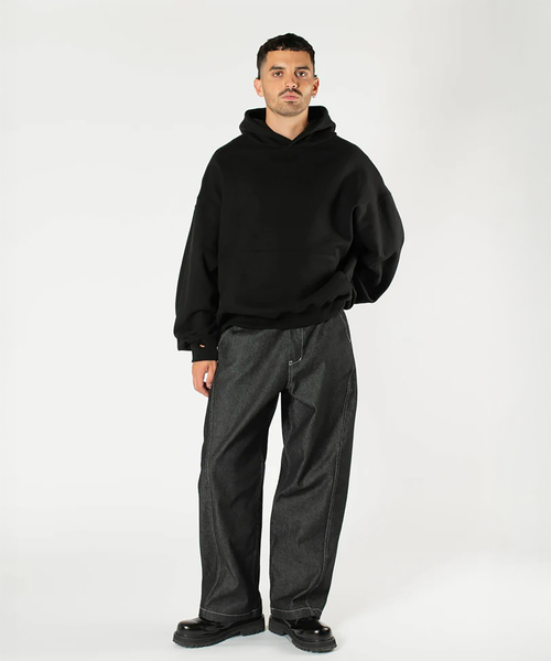 WISM(ウィズム)の「Estudio Niksen / エストゥディオ・ニクセン Signature Thumb Hoodie(パーカー・メンズ・ライトグレー/ブラック・FREE)」の12枚目の写真