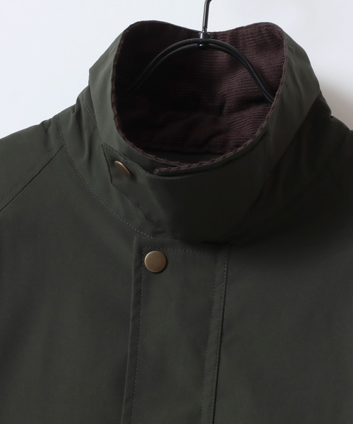 SITRY（シトリー）の「Hunting Jacket/コーデュロイ襟 ハンティングジャケット ブルゾン ハーフコート 撥水 防風 ストレッチ（ブルゾン・メンズ・ブラック/カーキ/アイボリー・L/M/LL）」の8枚目の写真