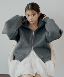 Chico(チコ)の【セットアップ対応】Wジップボリュームスリーブフードパーカー(パーカー)