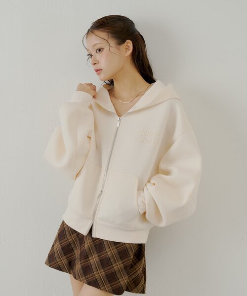 セール】【セットアップ対応】Wジップボリュームスリーブフード