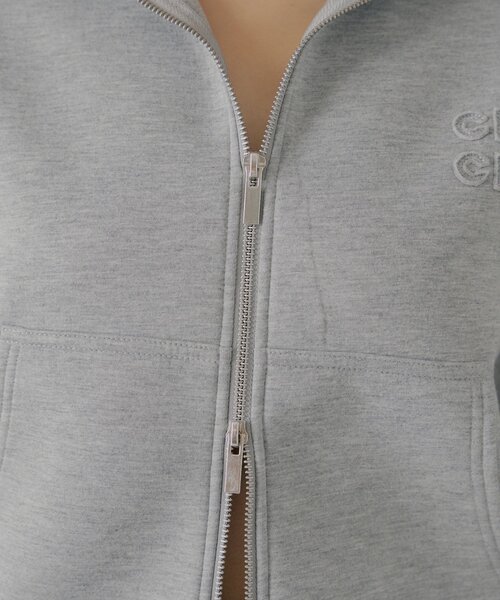 セットアップ対応】Wジップボリュームスリーブフードパーカー