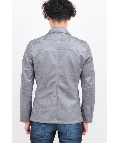 TORNADO MART（トルネードマート）の「ﾉﾜｰﾙｴｸﾘﾌﾟｽﾗｲﾀﾞｰｽﾞﾌﾞﾙｿﾞﾝ（ライダースジャケット・メンズ・グレー/ブラック・MEDIUM/LARGE/LL）」の7枚目の写真