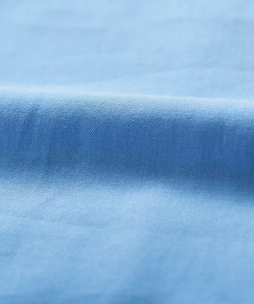 ata(アタ)の「ata blouse 2. / 綿テンセル スタンドカラーブラウス(シャツ/ブラウス・レディース・ブラック/サックスブルー・MEDIUM)」の6枚目の写真