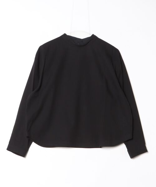 ata(アタ)の「ata blouse 2. / 綿テンセル スタンドカラーブラウス(シャツ/ブラウス・レディース・ブラック/サックスブルー・MEDIUM)」の17枚目の写真