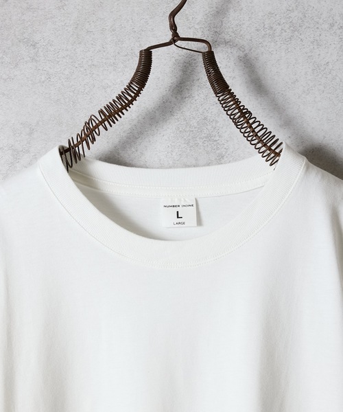 BASIC HEM PRINTED POCKET L/S T-SHIRT / ベーシック ワン