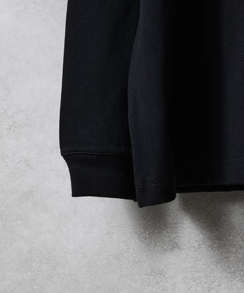 BASIC HEM PRINTED POCKET L/S T-SHIRT / ベーシック ワンポイント