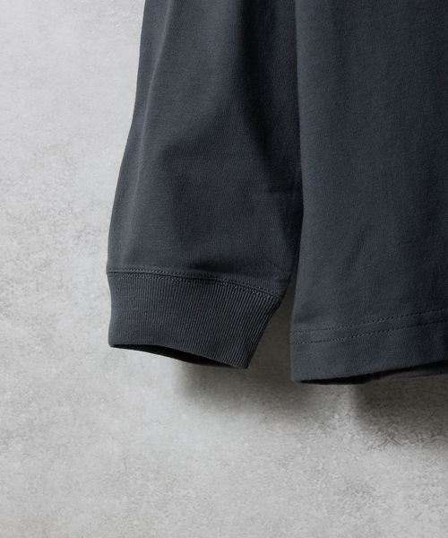 BASIC HEM PRINTED POCKET L/S T-SHIRT / ベーシック ワンポイント