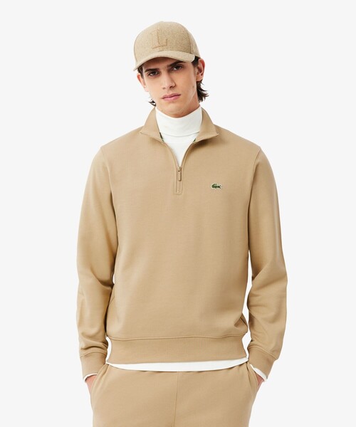 LACOSTE(ラコステ)の「ハイネックハーフジップスウェット(スウェット・メンズ・ブラック/ベージュ/ネイビー/グレー・2/3/4/6/5)」の3枚目の写真