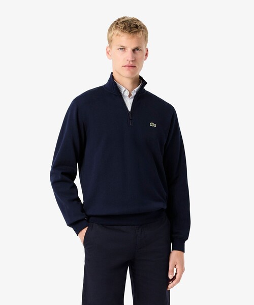 LACOSTE(ラコステ)の「ハイネックハーフジップスウェット(スウェット・メンズ・ブラック/ベージュ/ネイビー/グレー・2/3/4/6/5)」の4枚目の写真