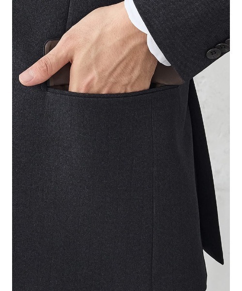 Perfect Suit FActory(パーフェクトスーツファクトリー)の「《WOOLY WASH SUIT》WEB限定スーツ【洗える/ウールライク】ストライプ ネイビー(スーツセット・メンズ・ネイビー・AB5/AB6/Y5/Y6/A5/A6/AB7/A4/BB5/BB6/AB8/Y4/A7/Y7/AB4/A8/BB8/BB7/BB4)」の6枚目の写真