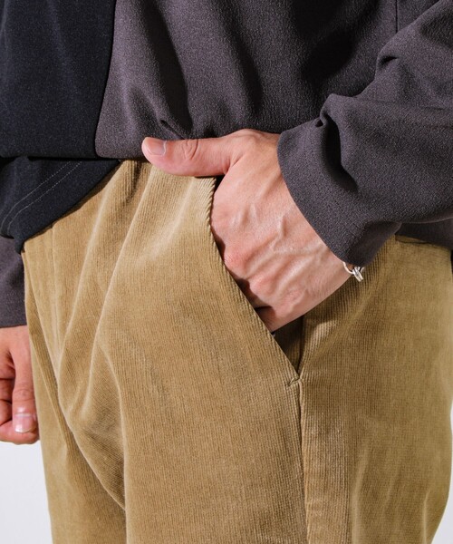 GLOSTER(グロスター)の「【あったか快適なのに上品見え】コール裏フリースストレッチイージーパンツ(その他パンツ・メンズ・ネイビー/ベージュ/ブラック/グレー・S/M/L/XL)」の14枚目の写真