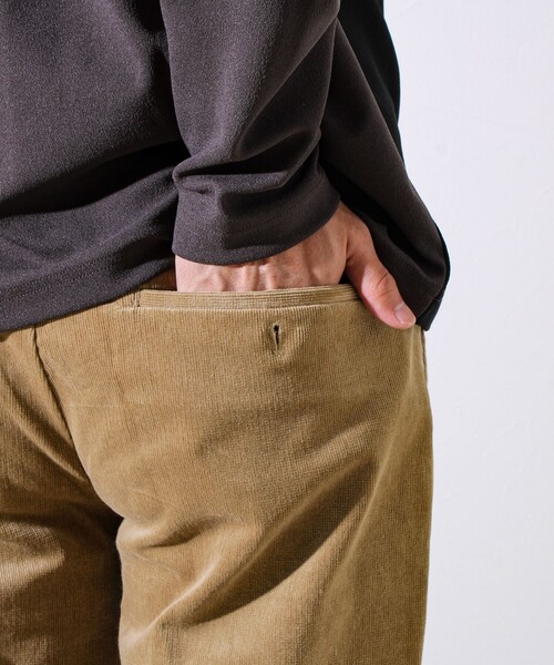 GLOSTER(グロスター)の「【あったか快適なのに上品見え】コール裏フリースストレッチイージーパンツ(その他パンツ・メンズ・ネイビー/ベージュ/ブラック/グレー・S/M/L/XL)」の15枚目の写真