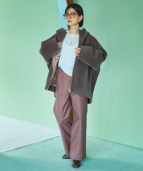 セール】オーバーボアフーディブルゾン（ブルゾン）｜DOUX ARCHIVES