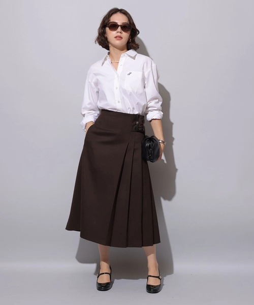 サイドプリーツミディスカート（スカート）｜Arpege story