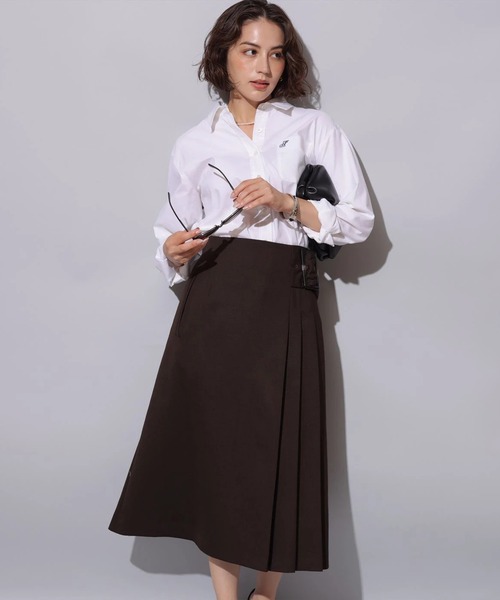 サイドプリーツミディスカート新品‼️アルページュストーリー サイドプリーツミディスカート（スカート）｜Arpege story