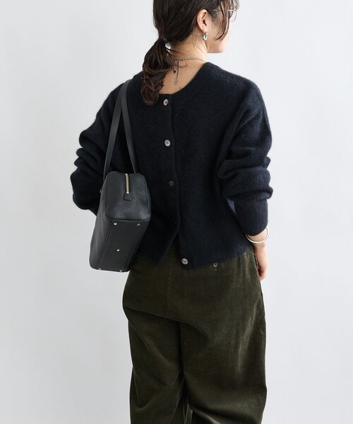 RIVE DROITE（リヴドロワ）の「【上質素材】ヘアリーヤーン2wayカーディガン（カーディガン/ボレロ・レディース・グレー/レッド/ブラック・FREE）」の10枚目の写真