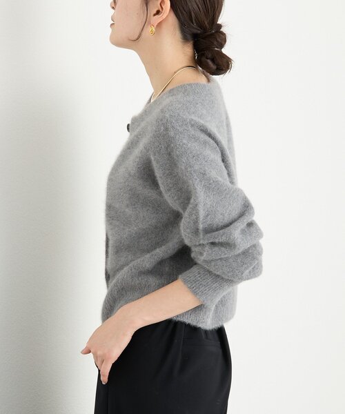 RIVE DROITE（リヴドロワ）の「【上質素材】ヘアリーヤーン2wayカーディガン（カーディガン/ボレロ・レディース・グレー/レッド/ブラック・FREE）」の18枚目の写真