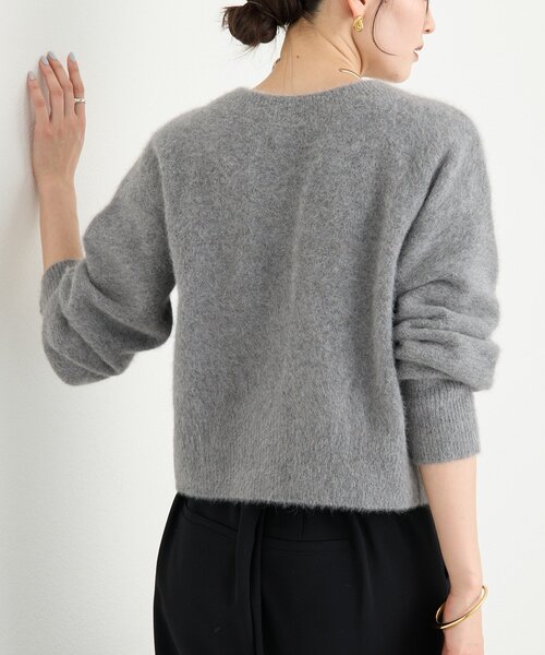 RIVE DROITE（リヴドロワ）の「【上質素材】ヘアリーヤーン2wayカーディガン（カーディガン/ボレロ・レディース・グレー/レッド/ブラック・FREE）」の19枚目の写真