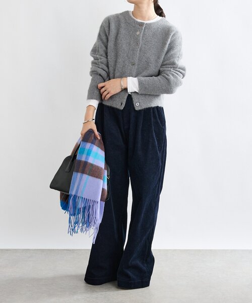 RIVE DROITE（リヴドロワ）の「【上質素材】ヘアリーヤーン2wayカーディガン（カーディガン/ボレロ・レディース・グレー/レッド/ブラック・FREE）」の21枚目の写真