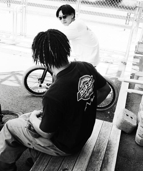 Dickies（ディッキーズ）の「MANASTASH/マナスタッシュ×DICKIES/ディッキーズ/DICKIES TEE ORIGINAL LOGO（Tシャツ/カットソー・メンズ・ブラック/ホワイト・M/L/XL）」の12枚目の写真