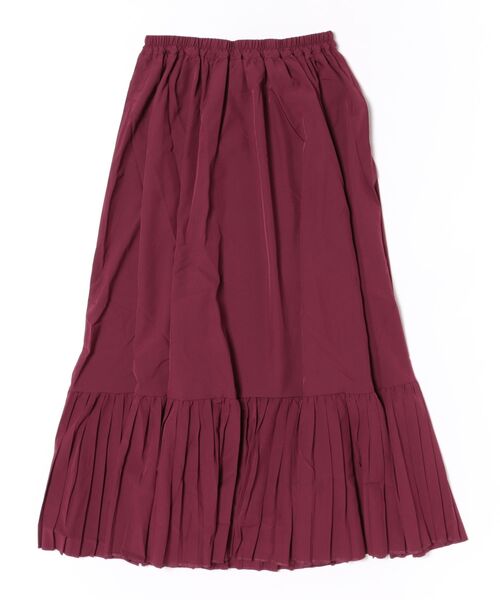 カヤ（カヤ）の「【カヤ】襞寄せインナースカート（スカート・レディース・スミクロ/ホワイト/ライトパープル/エンジ・FREE）」の4枚目の写真