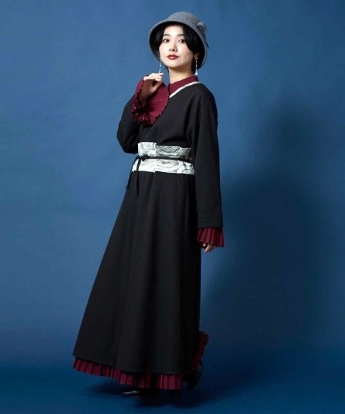 カヤ（カヤ）の「【カヤ】襞寄せインナースカート（スカート・レディース・スミクロ/ホワイト/ライトパープル/エンジ・FREE）」の8枚目の写真